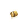 3/4'' Diameter X 1/2'' Barrel Length, Aluminum Rounded Head Standoffs, Gold Anodized Finish Easy Fasten Standoff (For Inside / Outside use) [Required Material Hole Size: 7/16'']