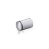 3/4'' Diameter X 1'' Barrel Length, Aluminum Rounded Head Standoffs, Clear Anodized Finish Easy Fasten Standoff (For Inside / Outside use) [Required Material Hole Size: 7/16'']