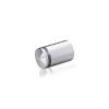 3/4'' Diameter X 1'' Barrel Length, Aluminum Rounded Head Standoffs, Shiny Anodized Finish Easy Fasten Standoff (For Inside / Outside use) [Required Material Hole Size: 7/16'']