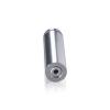 3/4'' Diameter X 2-1/2'' Barrel Length, Aluminum Rounded Head Standoffs, Shiny Anodized Finish Easy Fasten Standoff (For Inside / Outside use) [Required Material Hole Size: 7/16'']