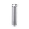 3/4'' Diameter X 2-1/2'' Barrel Length, Aluminum Rounded Head Standoffs, Shiny Anodized Finish Easy Fasten Standoff (For Inside / Outside use) [Required Material Hole Size: 7/16'']