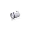 3/4'' Diameter X 3/4'' Barrel Length, Aluminum Rounded Head Standoffs, Shiny Anodized Finish Easy Fasten Standoff (For Inside / Outside use) [Required Material Hole Size: 7/16'']