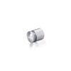 5/8'' Diameter X 1/2'' Barrel Length, Aluminum Rounded Head Standoffs, Clear Anodized Finish Easy Fasten Standoff (For Inside / Outside use) [Required Material Hole Size: 7/16'']