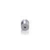 5/8'' Diameter X 1/2'' Barrel Length, Aluminum Rounded Head Standoffs, Clear Anodized Finish Easy Fasten Standoff (For Inside / Outside use) [Required Material Hole Size: 7/16'']