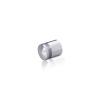 5/8'' Diameter X 1/2'' Barrel Length, Aluminum Rounded Head Standoffs, Shiny Anodized Finish Easy Fasten Standoff (For Inside / Outside use) [Required Material Hole Size: 7/16'']