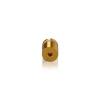 5/8'' Diameter X 1/2'' Barrel Length, Aluminum Rounded Head Standoffs, Gold Anodized Finish Easy Fasten Standoff (For Inside / Outside use) [Required Material Hole Size: 7/16'']