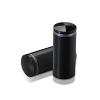 7/8'' Diameter X 1-3/4'' Barrel Length, Aluminum Rounded Head Standoffs, Black Anodized Finish Easy Fasten Standoff (For Inside / Outside use) [Required Material Hole Size: 7/16'']