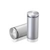 7/8'' Diameter X 1-3/4'' Barrel Length, Aluminum Rounded Head Standoffs, Clear Anodized Finish Easy Fasten Standoff (For Inside / Outside use) [Required Material Hole Size: 7/16'']