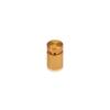 1/2'' Diameter X 1/2'' Barrel Length, Affordable Aluminum Standoffs, Gold Anodized Finish Easy Fasten Standoff (For Inside / Outside use) [Required Material Hole Size: 3/8'']