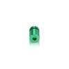 1/2'' Diameter X 1/2'' Barrel Length, Affordable Aluminum Standoffs, Green Anodized Finish Easy Fasten Standoff (For Inside / Outside use) [Required Material Hole Size: 3/8'']