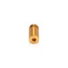1/2'' Diameter X 3/4'' Barrel Length, Affordable Aluminum Standoffs, Gold Anodized Finish Easy Fasten Standoff (For Inside / Outside use) [Required Material Hole Size: 3/8'']