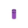 1/2'' Diameter X 3/4'' Barrel Length, Affordable Aluminum Standoffs, Purple Anodized Finish Easy Fasten Standoff (For Inside / Outside use) [Required Material Hole Size: 3/8'']