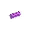 (Set of 4) 1/2'' Diameter X 1'' Barrel Length, Affordable Aluminum Standoffs, Purple Anodized Finish Standoff and (4) 2208Z Screw and (4) LANC1 Anchor for concrete/drywall (For Inside/Outside) [Required Material Hole Size: 3/8'']