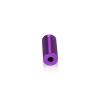 1/2'' Diameter X 1'' Barrel Length, Affordable Aluminum Standoffs, Purple Anodized Finish Easy Fasten Standoff (For Inside / Outside use) [Required Material Hole Size: 3/8'']