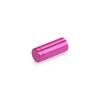 (Set of 4) 1/2'' Diameter X 1'' Barrel Length, Affordable Aluminum Standoffs, Rosy Pink Anodized Finish Standoff and (4) 2208Z Screw and (4) LANC1 Anchor for concrete/drywall (For Inside/Outside) [Required Material Hole Size: 3/8'']