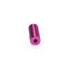 1/2'' Diameter X 1'' Barrel Length, Affordable Aluminum Standoffs, Rosy Pink Anodized Finish Easy Fasten Standoff (For Inside / Outside use) [Required Material Hole Size: 3/8'']