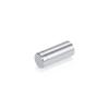 (Set of 4) 1/2'' Diameter X 1'' Barrel Length, Affordable Aluminum Standoffs, Silver Anodized Finish Standoff and (4) 2208Z Screw and (4) LANC1 Anchor for concrete/drywall (For Inside/Outside) [Required Material Hole Size: 3/8'']