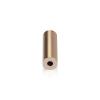 (Set of 4) 1/2'' Diameter X 1-1/2'' Barrel Length, Affordable Aluminum Standoffs, Champagne Anodized Finish Standoff and (4) 2208Z Screw and (4) LANC1 Anchor for concrete/drywall (For Inside/Outside) [Required Material Hole Size: 3/8'']