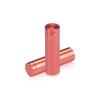 (Set of 4) 1/2'' Diameter X 1-1/2'' Barrel Length, Affordable Aluminum Standoffs, Copper Anodized Finish Standoff and (4) 2208Z Screw and (4) LANC1 Anchor for concrete/drywall (For Inside/Outside) [Required Material Hole Size: 3/8'']