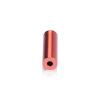 (Set of 4) 1/2'' Diameter X 1-1/2'' Barrel Length, Affordable Aluminum Standoffs, Copper Anodized Finish Standoff and (4) 2208Z Screw and (4) LANC1 Anchor for concrete/drywall (For Inside/Outside) [Required Material Hole Size: 3/8'']