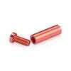 (Set of 4) 1/2'' Diameter X 1-1/2'' Barrel Length, Affordable Aluminum Standoffs, Copper Anodized Finish Standoff and (4) 2208Z Screw and (4) LANC1 Anchor for concrete/drywall (For Inside/Outside) [Required Material Hole Size: 3/8'']