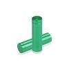 1/2'' Diameter X 1-1/2'' Barrel Length, Affordable Aluminum Standoffs, Green Anodized Finish Easy Fasten Standoff (For Inside / Outside use) [Required Material Hole Size: 3/8'']