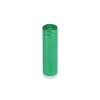 (Set of 4) 1/2'' Diameter X 1-1/2'' Barrel Length, Affordable Aluminum Standoffs, Green Anodized Finish Standoff and (4) 2208Z Screw and (4) LANC1 Anchor for concrete/drywall (For Inside/Outside) [Required Material Hole Size: 3/8'']