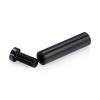 1/2'' Diameter X 2'' Barrel Length, Affordable Aluminum Standoffs, Black Anodized Finish Easy Fasten Standoff (For Inside / Outside use) [Required Material Hole Size: 3/8'']