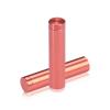 (Set of 4) 1/2'' Diameter X 2'' Barrel Length, Affordable Aluminum Standoffs, Copper Anodized Finish Standoff and (4) 2208Z Screw and (4) LANC1 Anchor for concrete/drywall (For Inside/Outside) [Required Material Hole Size: 3/8'']