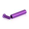 (Set of 4) 1/2'' Diameter X 2'' Barrel Length, Affordable Aluminum Standoffs, Purple Anodized Finish Standoff and (4) 2208Z Screw and (4) LANC1 Anchor for concrete/drywall (For Inside/Outside) [Required Material Hole Size: 3/8'']