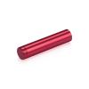 1/2'' Diameter X 2'' Barrel Length, Affordable Aluminum Standoffs, Cherry Red Anodized Finish Easy Fasten Standoff (For Inside / Outside use) [Required Material Hole Size: 3/8'']