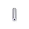 1/2'' Diameter X 2'' Barrel Length, Affordable Aluminum Standoffs, Silver Anodized Finish Easy Fasten Standoff (For Inside / Outside use) [Required Material Hole Size: 3/8'']