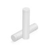 1/2'' Diameter X 2'' Barrel Length, Affordable Aluminum Standoffs, White Coated Finish Easy Fasten Standoff (For Inside / Outside use) [Required Material Hole Size: 3/8'']