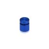 5/8'' Diameter X 1/2'' Barrel Length, Affordable Aluminum Standoffs, Blue Anodized Finish Easy Fasten Standoff (For Inside / Outside use) [Required Material Hole Size: 7/16'']