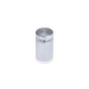 5/8'' Diameter X 3/4'' Barrel Length, Affordable Aluminum Standoffs, Silver Anodized Finish Easy Fasten Standoff (For Inside / Outside use) [Required Material Hole Size: 7/16'']