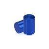 5/8'' Diameter X 1'' Barrel Length, Affordable Aluminum Standoffs, Blue Anodized Finish Easy Fasten Standoff (For Inside / Outside use) [Required Material Hole Size: 7/16'']