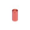 5/8'' Diameter X 1'' Barrel Length, Affordable Aluminum Standoffs, Copper Anodized Finish Easy Fasten Standoff (For Inside / Outside use) [Required Material Hole Size: 7/16'']