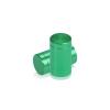 (Set of 4) 5/8'' Diameter X 1'' Barrel Length, Affordable Aluminum Standoffs, Green Anodized Finish Standoff and (4) 2208Z Screw and (4) LANC1 Anchor for concrete/drywall (For Inside/Outside) [Required Material Hole Size: 7/16'']