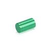 (Set of 4) 5/8'' Diameter X 1'' Barrel Length, Affordable Aluminum Standoffs, Green Anodized Finish Standoff and (4) 2208Z Screw and (4) LANC1 Anchor for concrete/drywall (For Inside/Outside) [Required Material Hole Size: 7/16'']