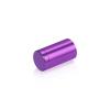 (Set of 4) 5/8'' Diameter X 1'' Barrel Length, Affordable Aluminum Standoffs, Purple Anodized Finish Standoff and (4) 2208Z Screw and (4) LANC1 Anchor for concrete/drywall (For Inside/Outside) [Required Material Hole Size: 7/16'']