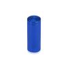 (Set of 4) 5/8'' Diameter X 1-1/2'' Barrel Length, Affordable Aluminum Standoffs, Blue Anodized Finish Standoff and (4) 2208Z Screw and (4) LANC1 Anchor for concrete/drywall (For Inside/Outside) [Required Material Hole Size: 7/16'']