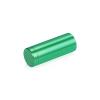 (Set of 4) 5/8'' Diameter X 1-1/2'' Barrel Length, Affordable Aluminum Standoffs, Green Anodized Finish Standoff and (4) 2208Z Screw and (4) LANC1 Anchor for concrete/drywall (For Inside/Outside) [Required Material Hole Size: 7/16'']