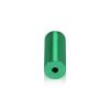 (Set of 4) 5/8'' Diameter X 1-1/2'' Barrel Length, Affordable Aluminum Standoffs, Green Anodized Finish Standoff and (4) 2208Z Screw and (4) LANC1 Anchor for concrete/drywall (For Inside/Outside) [Required Material Hole Size: 7/16'']