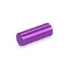 (Set of 4) 5/8'' Diameter X 1-1/2'' Barrel Length, Affordable Aluminum Standoffs, Purple Anodized Finish Standoff and (4) 2208Z Screw and (4) LANC1 Anchor for concrete/drywall (For Inside/Outside) [Required Material Hole Size: 7/16'']