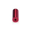 5/8'' Diameter X 1-1/2'' Barrel Length, Affordable Aluminum Standoffs, Cherry Red Anodized Finish Easy Fasten Standoff (For Inside / Outside use) [Required Material Hole Size: 7/16'']