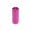 (Set of 4) 5/8'' Diameter X 1-1/2'' Barrel Length, Affordable Aluminum Standoffs, Rosy Pink Anodized Finish Standoff and (4) 2208Z Screw and (4) LANC1 Anchor for concrete/drywall (For Inside/Outside) [Required Material Hole Size: 7/16'']