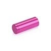 5/8'' Diameter X 1-1/2'' Barrel Length, Affordable Aluminum Standoffs, Rosy Pink Anodized Finish Easy Fasten Standoff (For Inside / Outside use) [Required Material Hole Size: 7/16'']