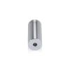 5/8'' Diameter X 1-1/2'' Barrel Length, Affordable Aluminum Standoffs, Silver Anodized Finish Easy Fasten Standoff (For Inside / Outside use) [Required Material Hole Size: 7/16'']