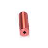 (Set of 4) 5/8'' Diameter X 2'' Barrel Length, Affordable Aluminum Standoffs, Copper Anodized Finish Standoff and (4) 2208Z Screw and (4) LANC1 Anchor for concrete/drywall (For Inside/Outside) [Required Material Hole Size: 7/16'']