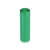 5/8'' Diameter X 2'' Barrel Length, Affordable Aluminum Standoffs, Green Anodized Finish Easy Fasten Standoff (For Inside / Outside use) [Required Material Hole Size: 7/16'']